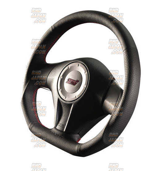 DAMD SS358-S レッドステッチ DAMD Sports Steering Wheel Black Leather Red Stitch SS358-D(F